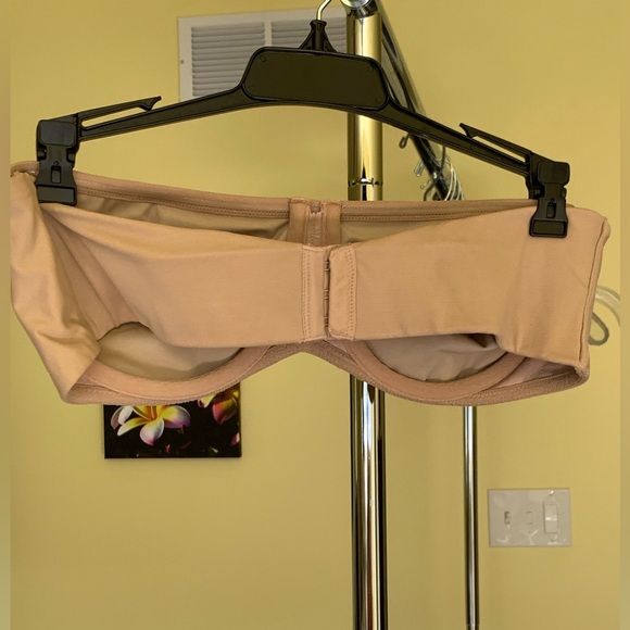 Lilyette Beige Nude Bandeau Strapless underwire Bra 38C - Picture 4 of 9